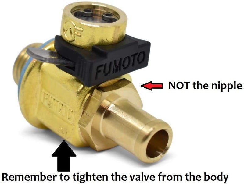 Fumoto F106N FN-Series Drain Valve with Long Nipple with Lever Clip - Image 4